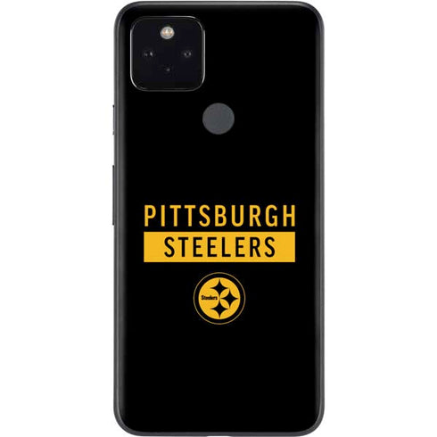 NFL Pittsburgh Steelers Black Performance Series Google Pixel 5a Skin